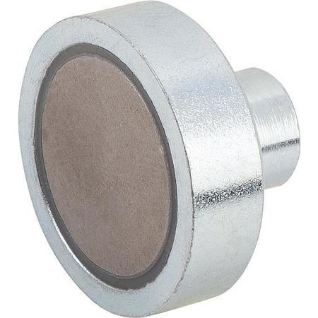 KIPP Magnet, samarium-cobalt, shallow pot, dia. 6 mm, M3 internal thread K0550.11